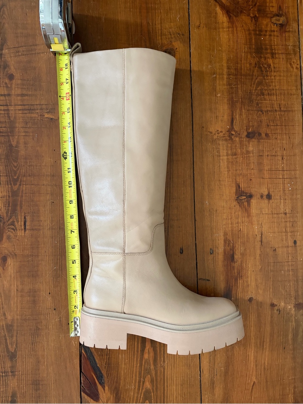 Sam Edelman Tall Platform Knee-High Boots in Taupe - Picture 4 of 8